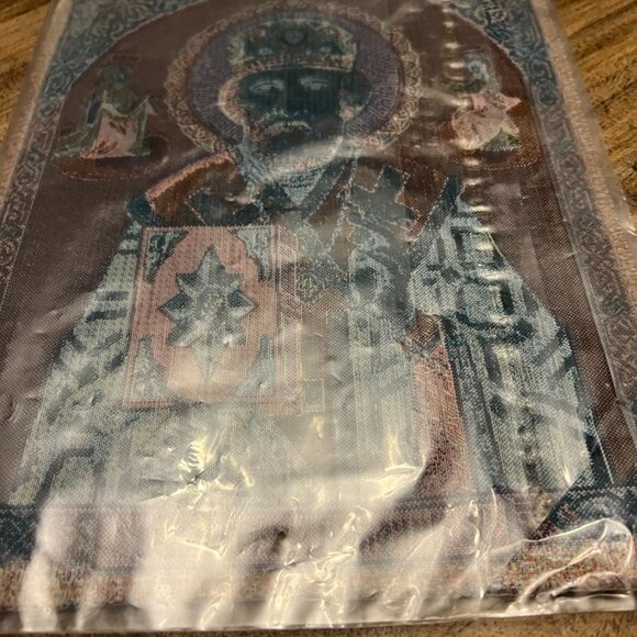 Tapestry ORTHODOX St Nicholas Nicholas of Myra The Wonderworker - Picture 2 of 2